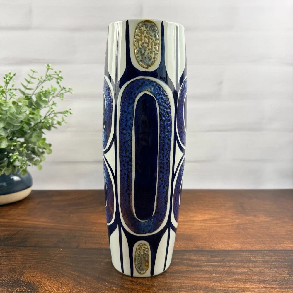 Royal Copenhagen Fajance Vase 450/3116 Inge-Lise Koefoed Danish Modern